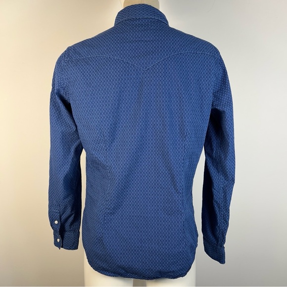 Panhandle Slim Blue Women Western Snap Button-Down Shirt M - Picture 4 of 11